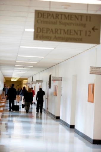 Image of a hallway in superior court